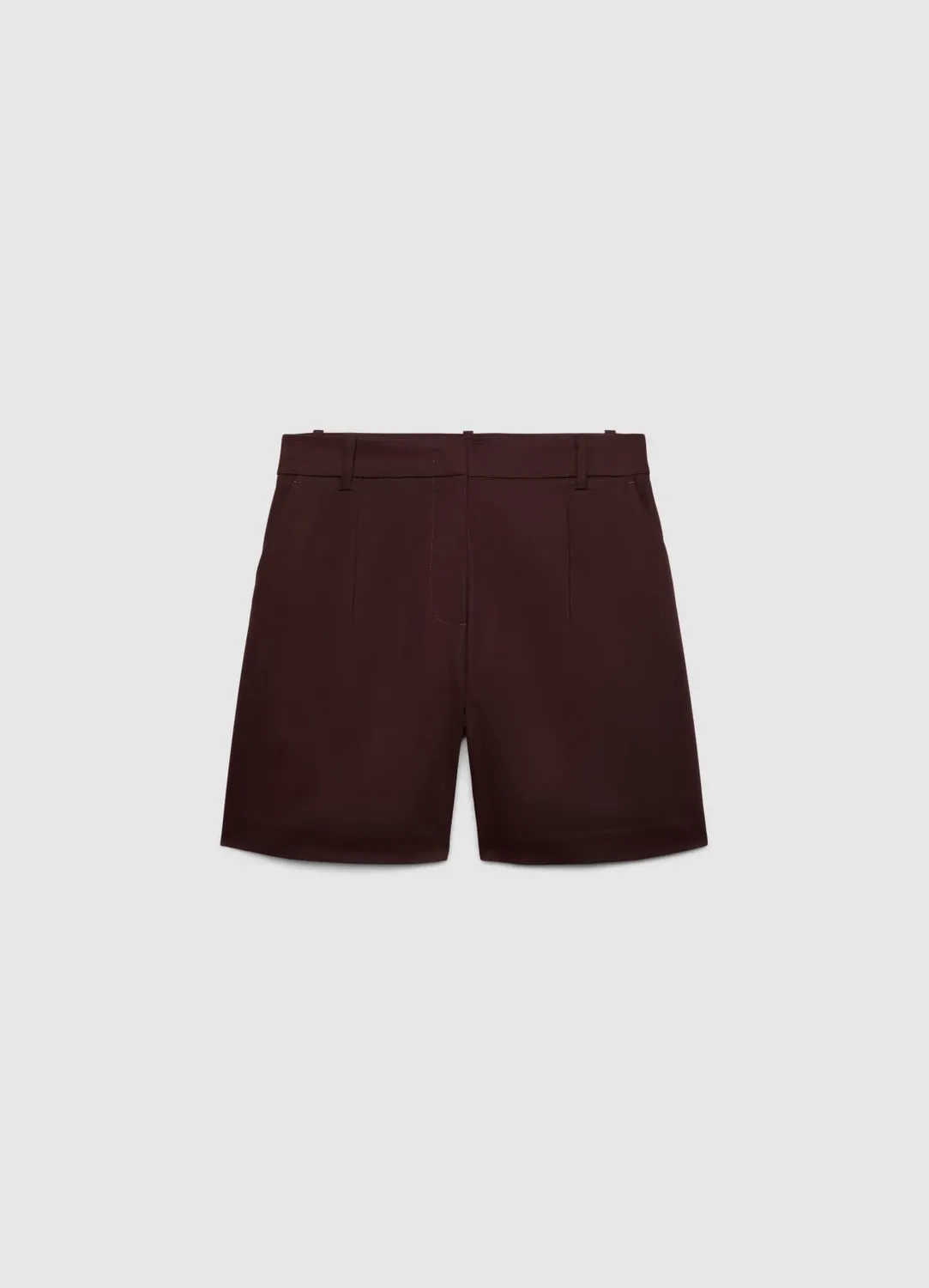 Calliope bermuda femme taille haute uni bureau