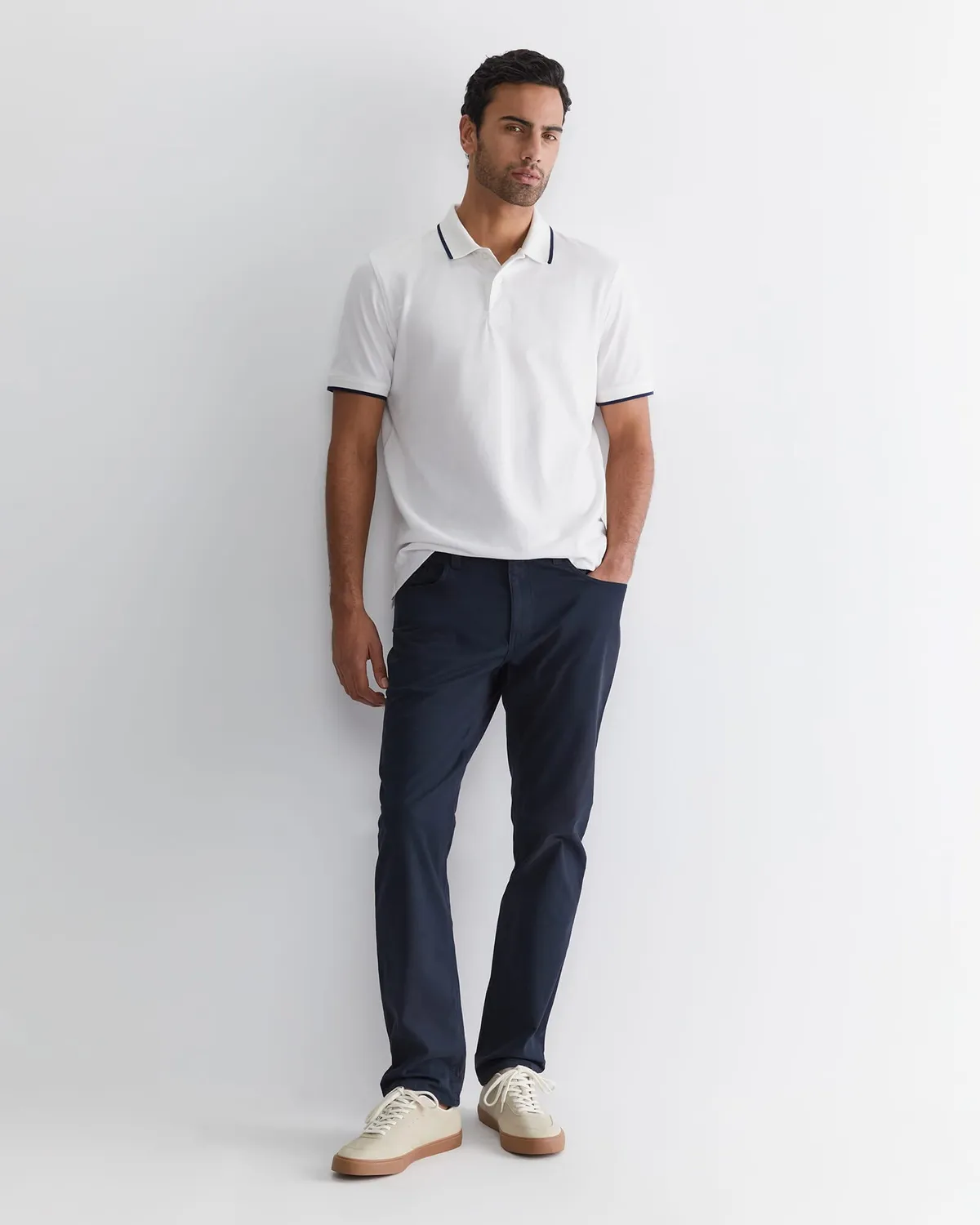 Sportscraft SC Tipped polo piqué coton homme contrasté
