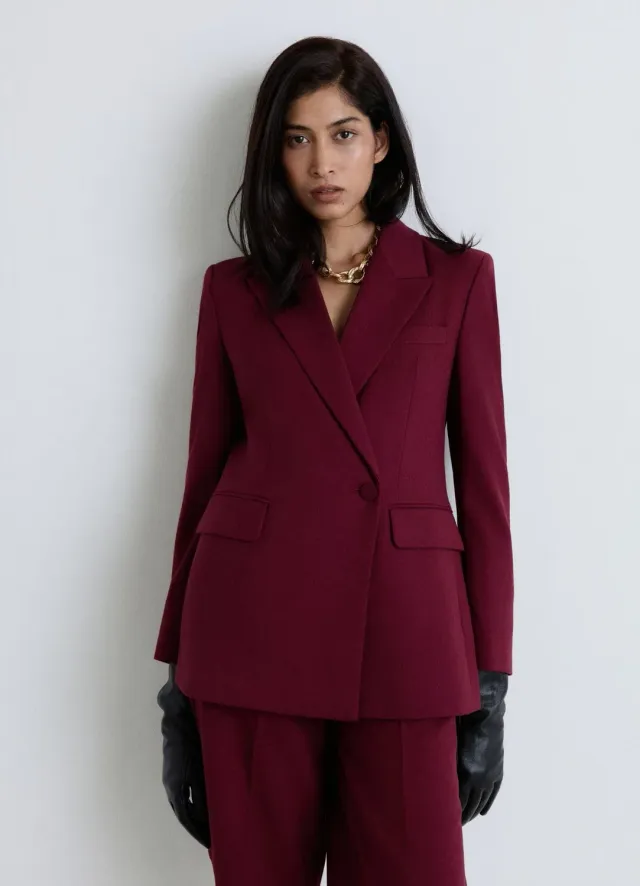 Calliope blazer double boutonnage femme coupe droite