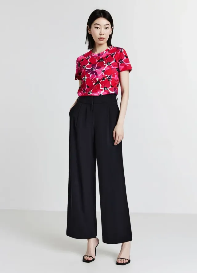 Calliope T-shirt fantasia fiori all over femme coton