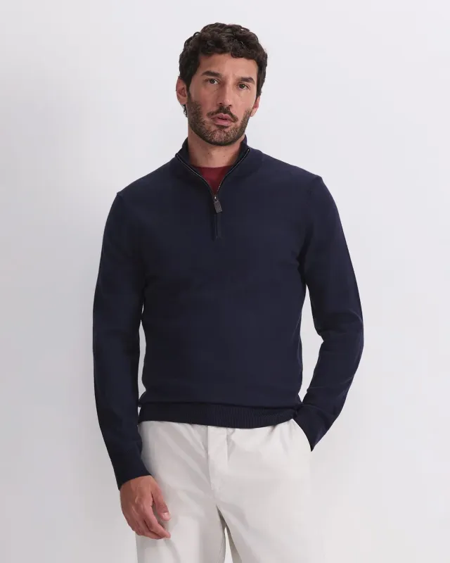 SportsCraft Merino Quarter Zip pull col zippé homme laine