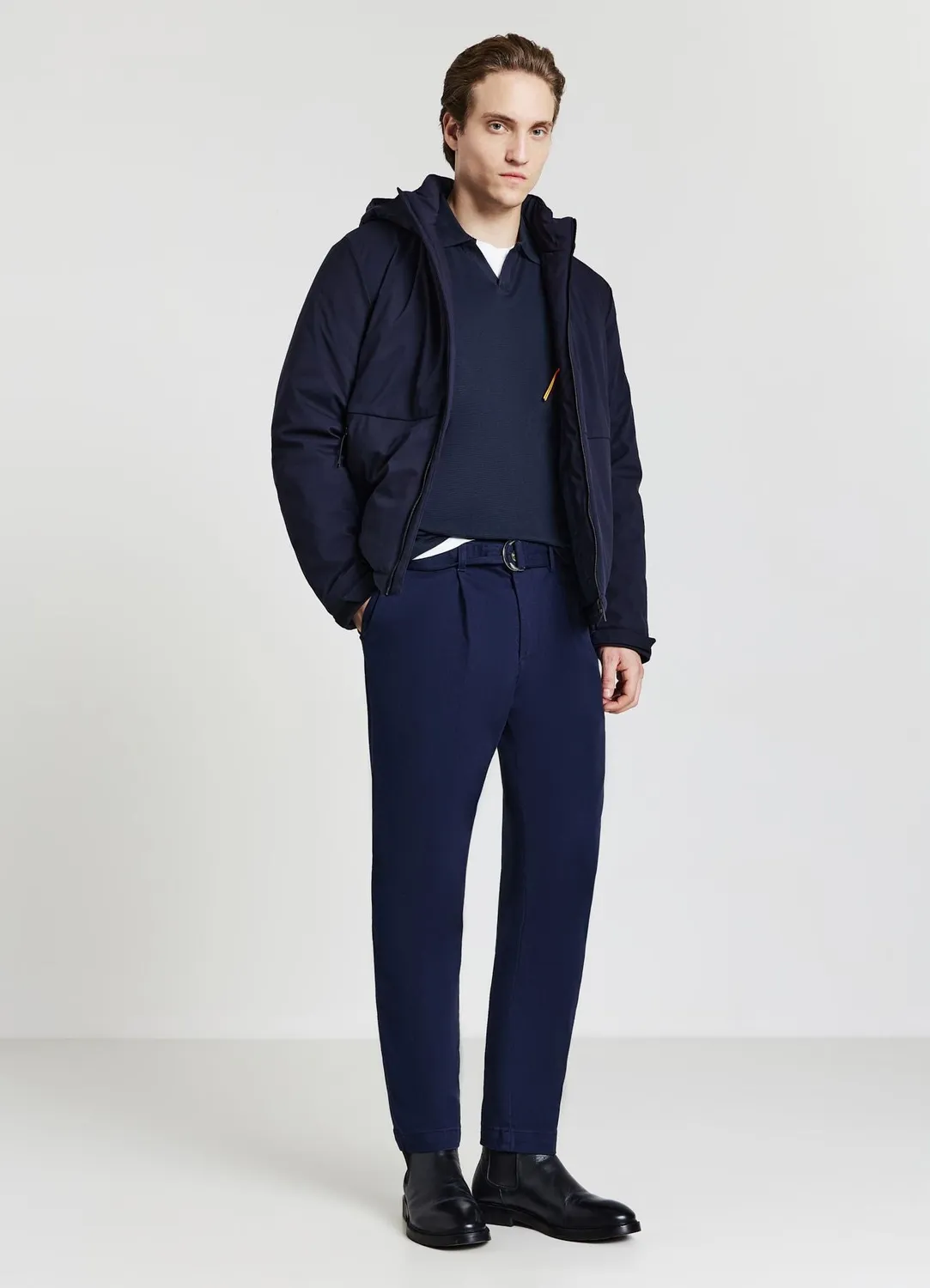 Calliope Blouson court technique à capuche homme