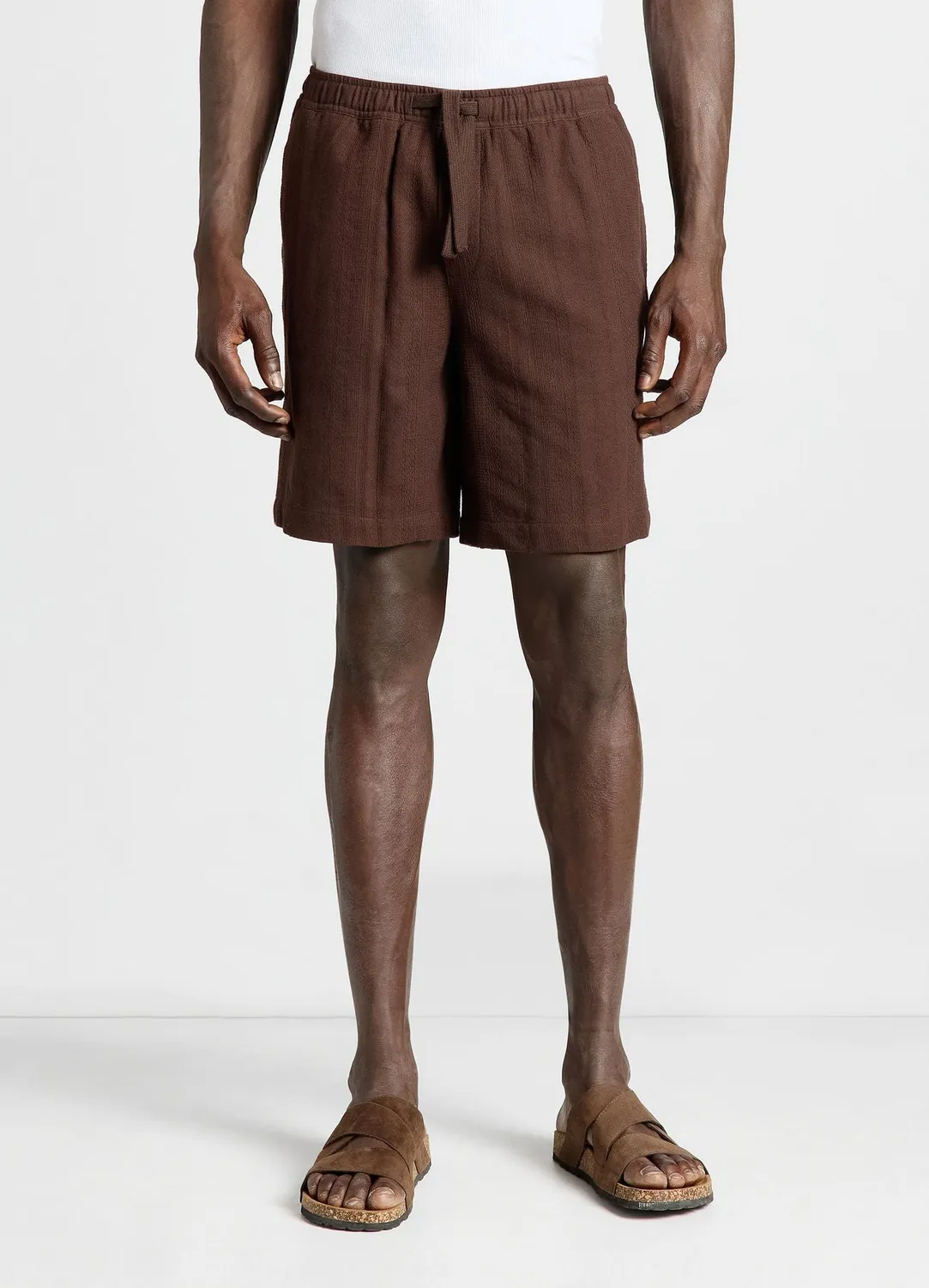 Calliope bermuda jacquard homme rayé élastique