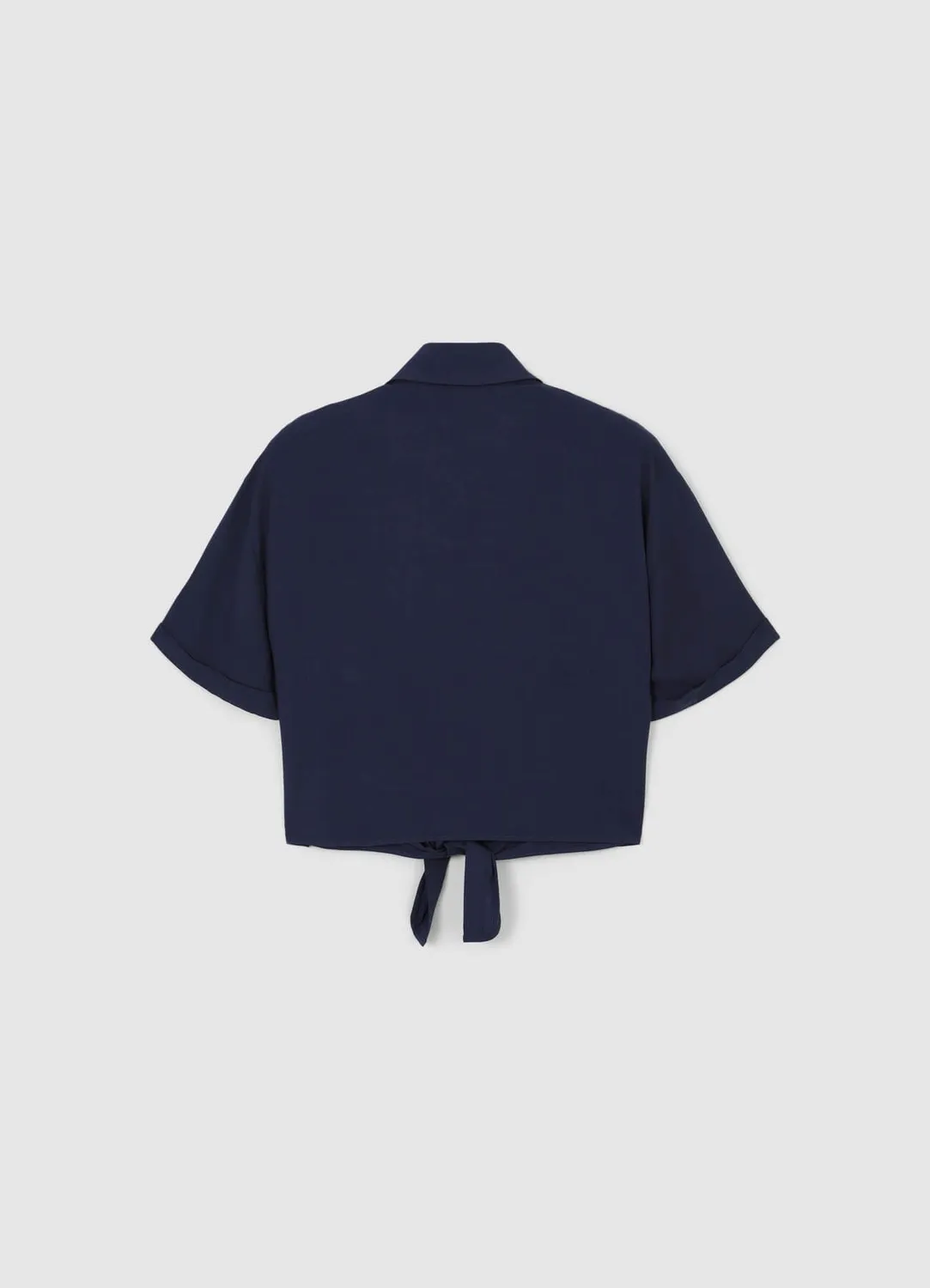 Calliope chemise femme nœud manches courtes