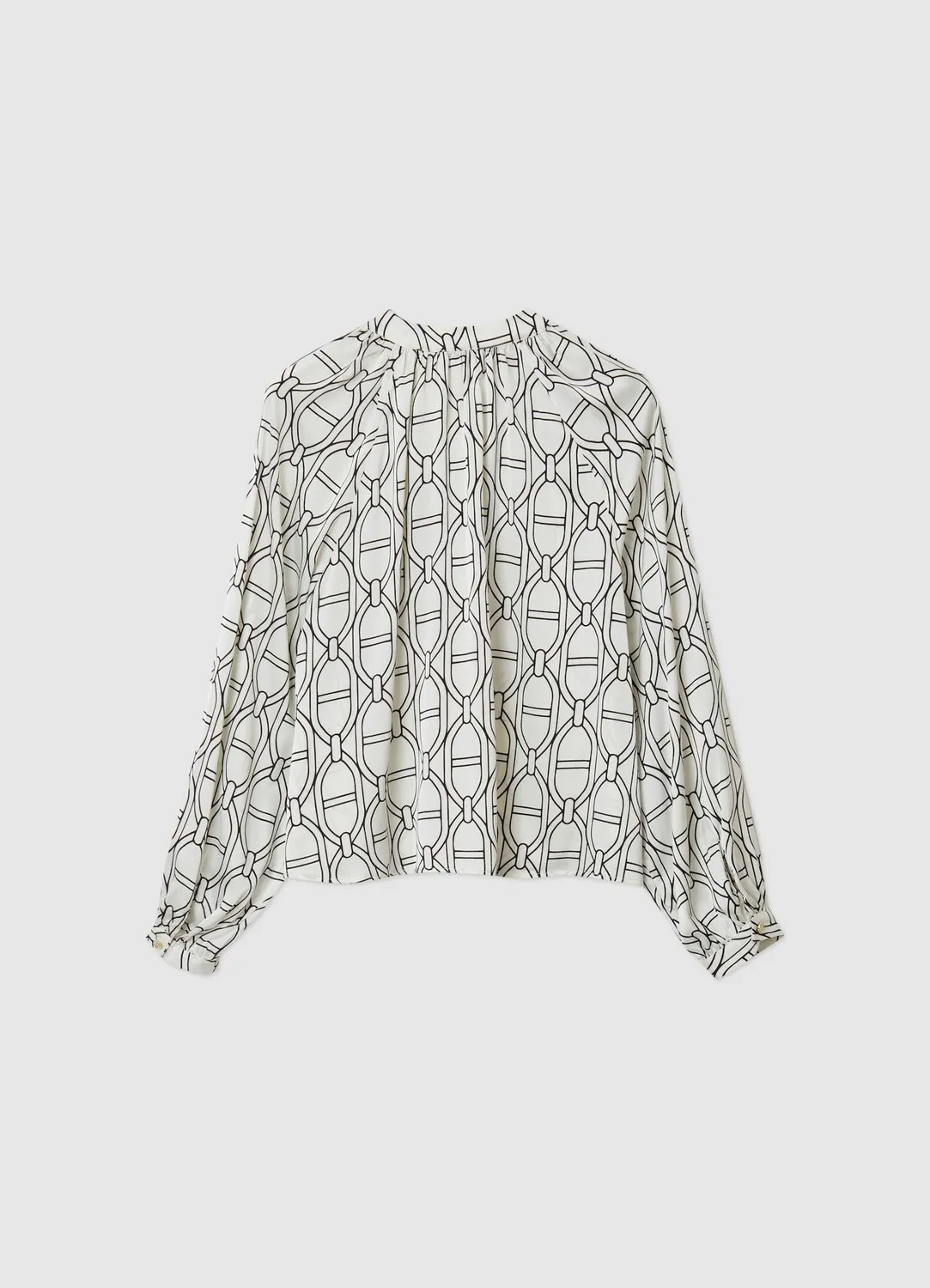 Calliope blouse femme imprimé chaîne manches raglan
