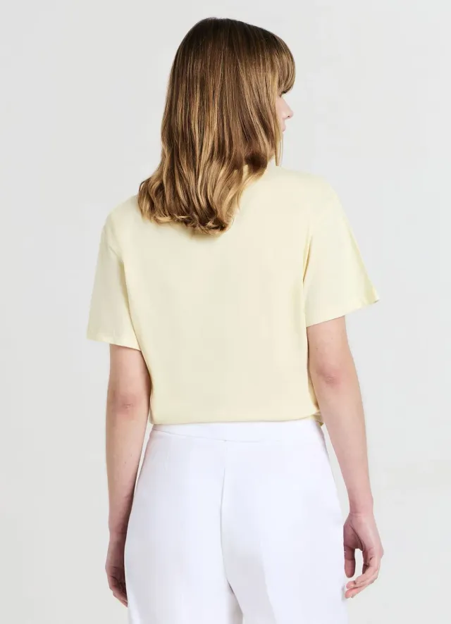 Calliope T-shirt col rond uni femme coton