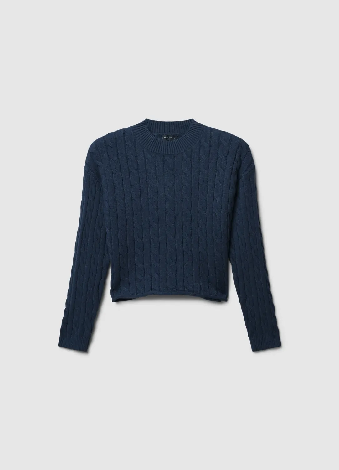 Calliope Maglia Crop Trecce pull femme crop