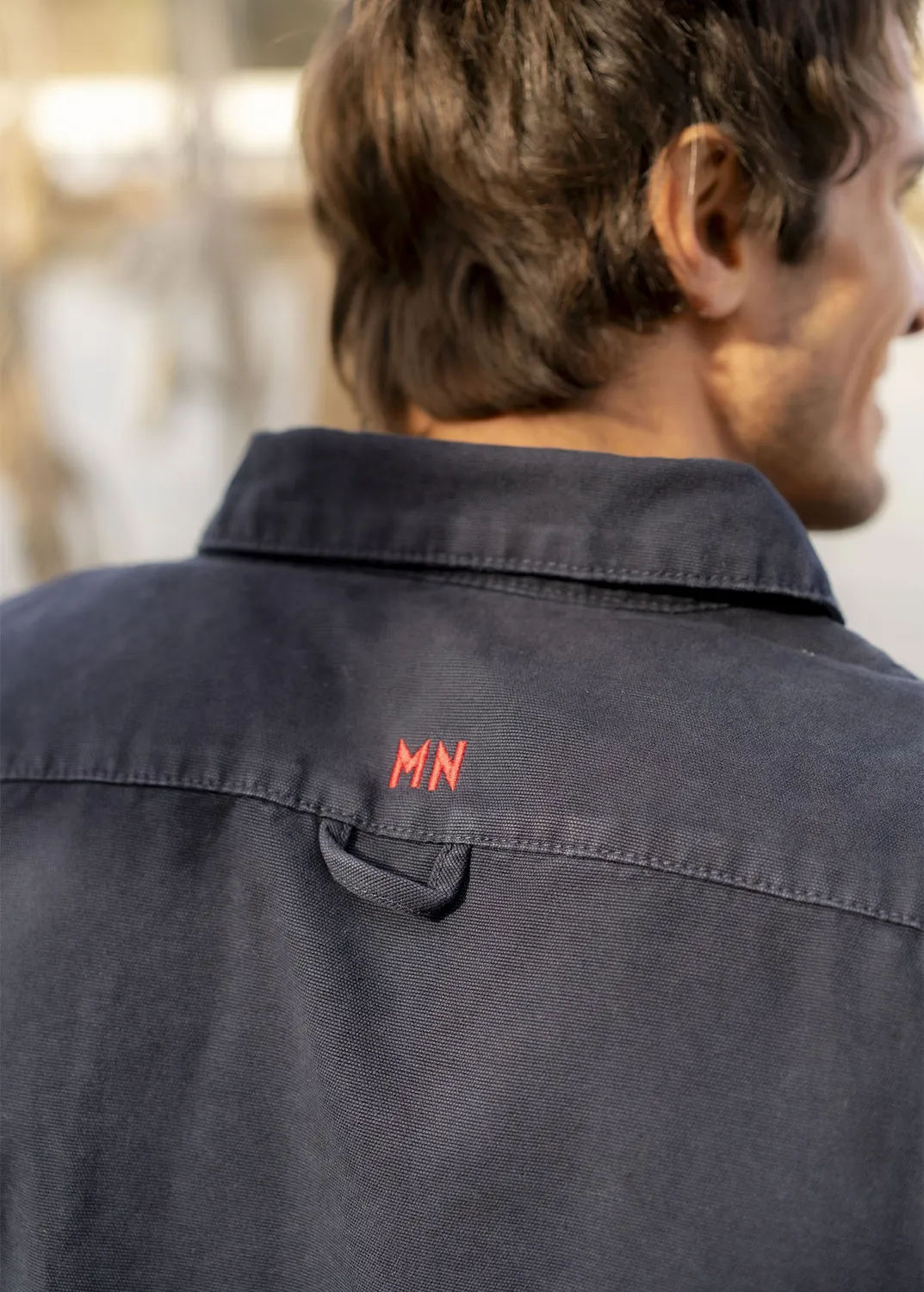 Saint James Crozon veste marine coton homme