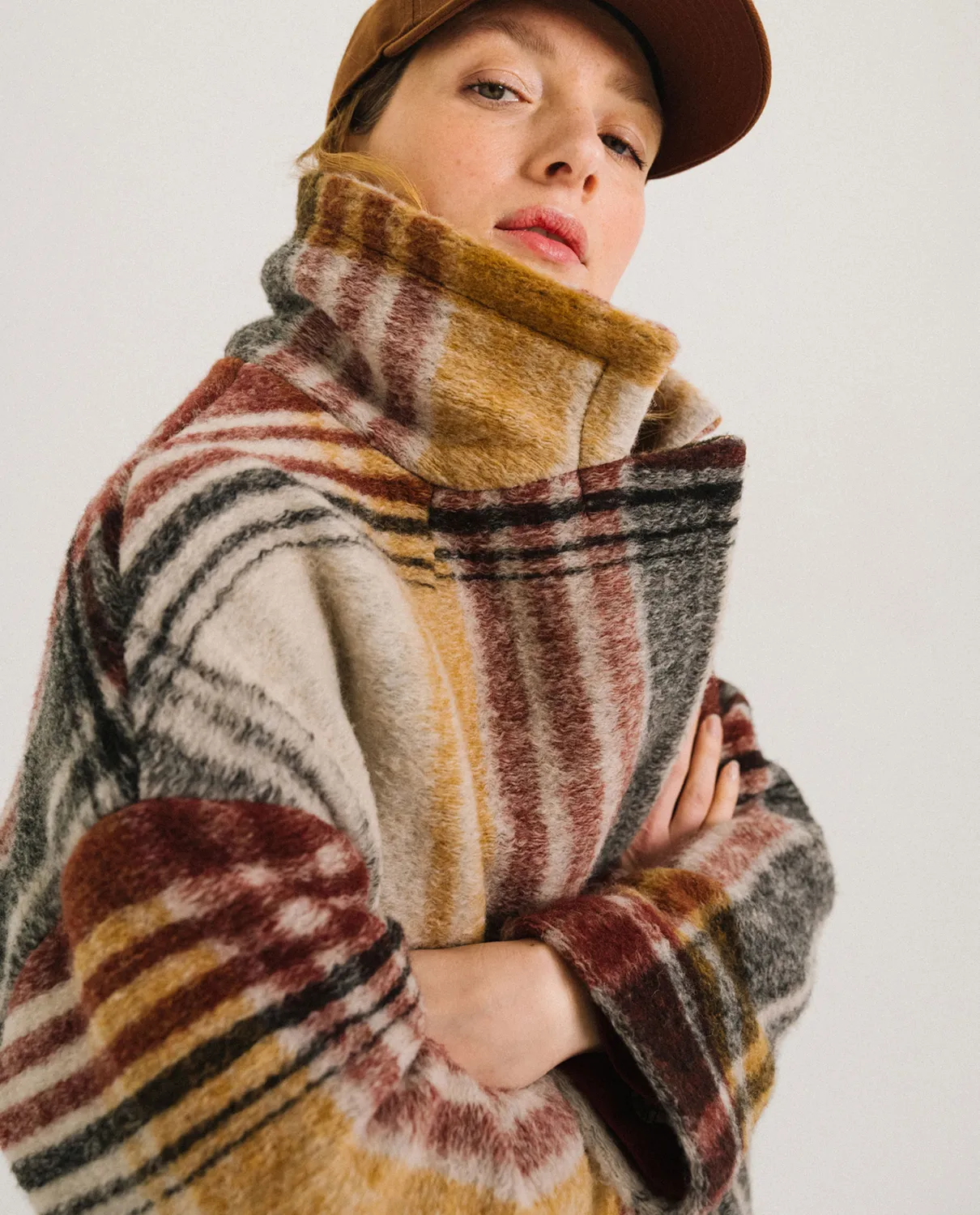 Tinsels Daniel Carpenters manteau carreaux lainage