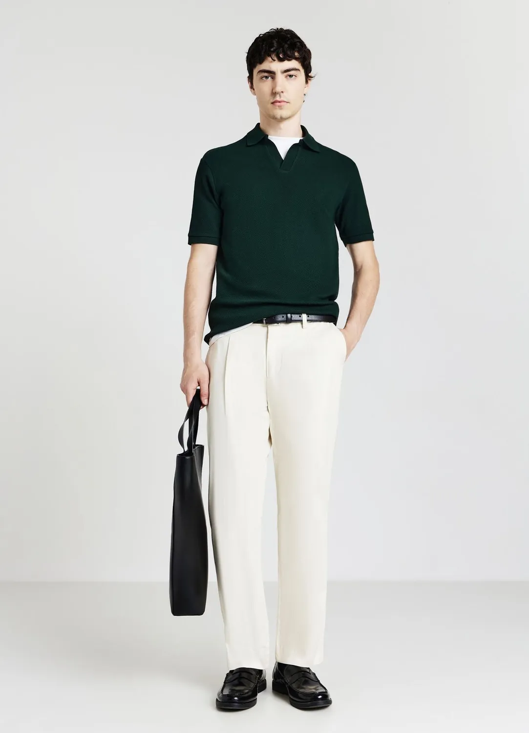 Calliope polo homme coton uni manches courtes