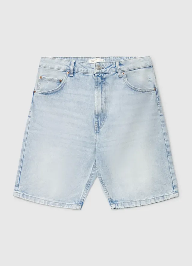 Calliope Short jean baggy homme uni coton