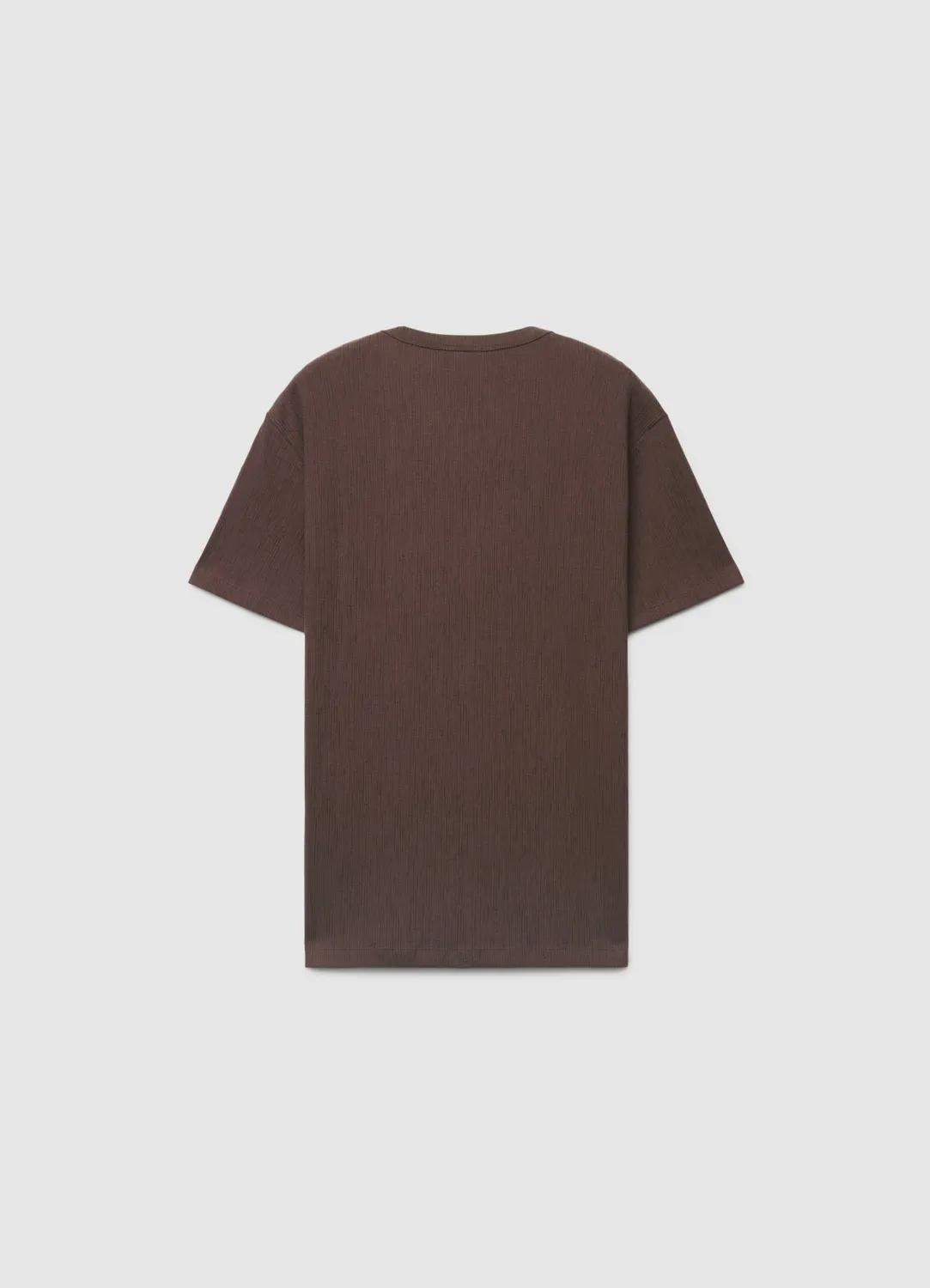 Calliope t-shirt côtelé homme col rond coton