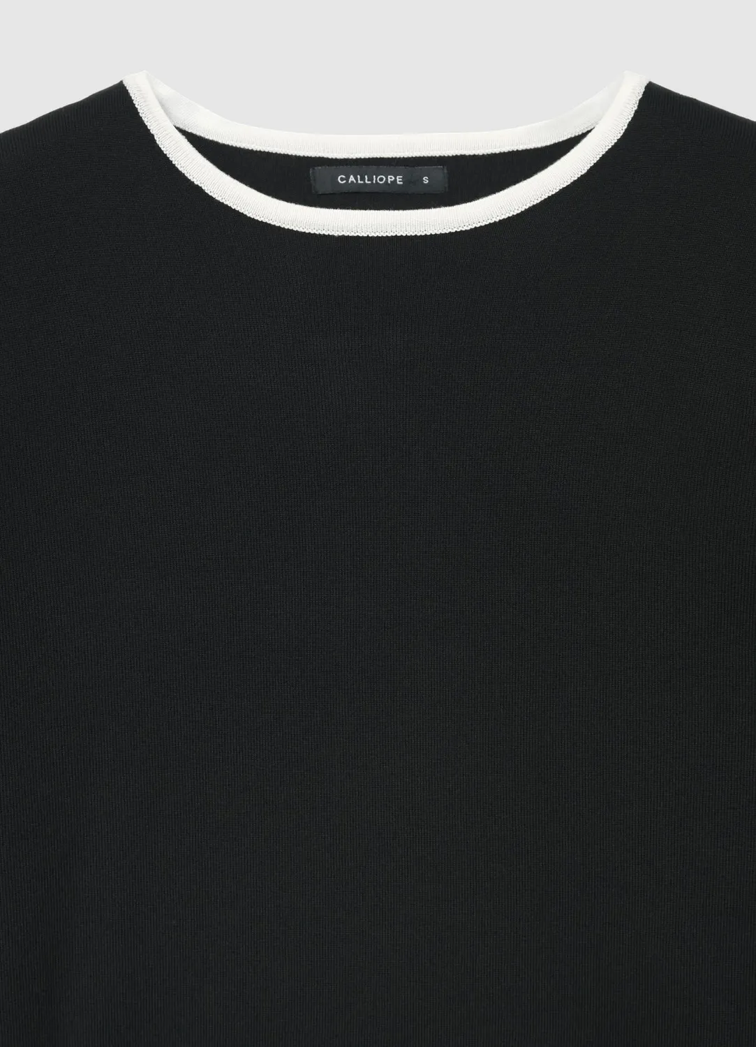 Calliope Profils pull col rond contraste femme