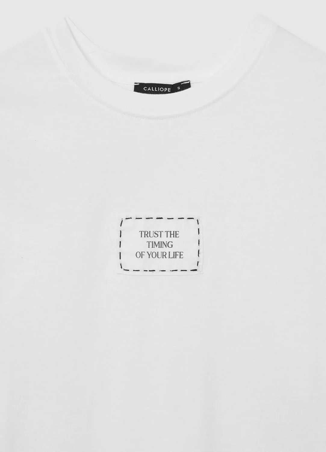 Calliope t-shirt femme coton patch manches courtes