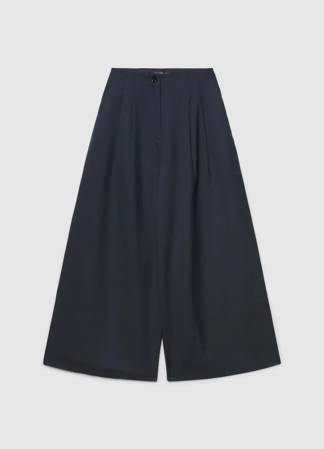 Calliope pantalon crop wide leg pantalon femme chevrons
