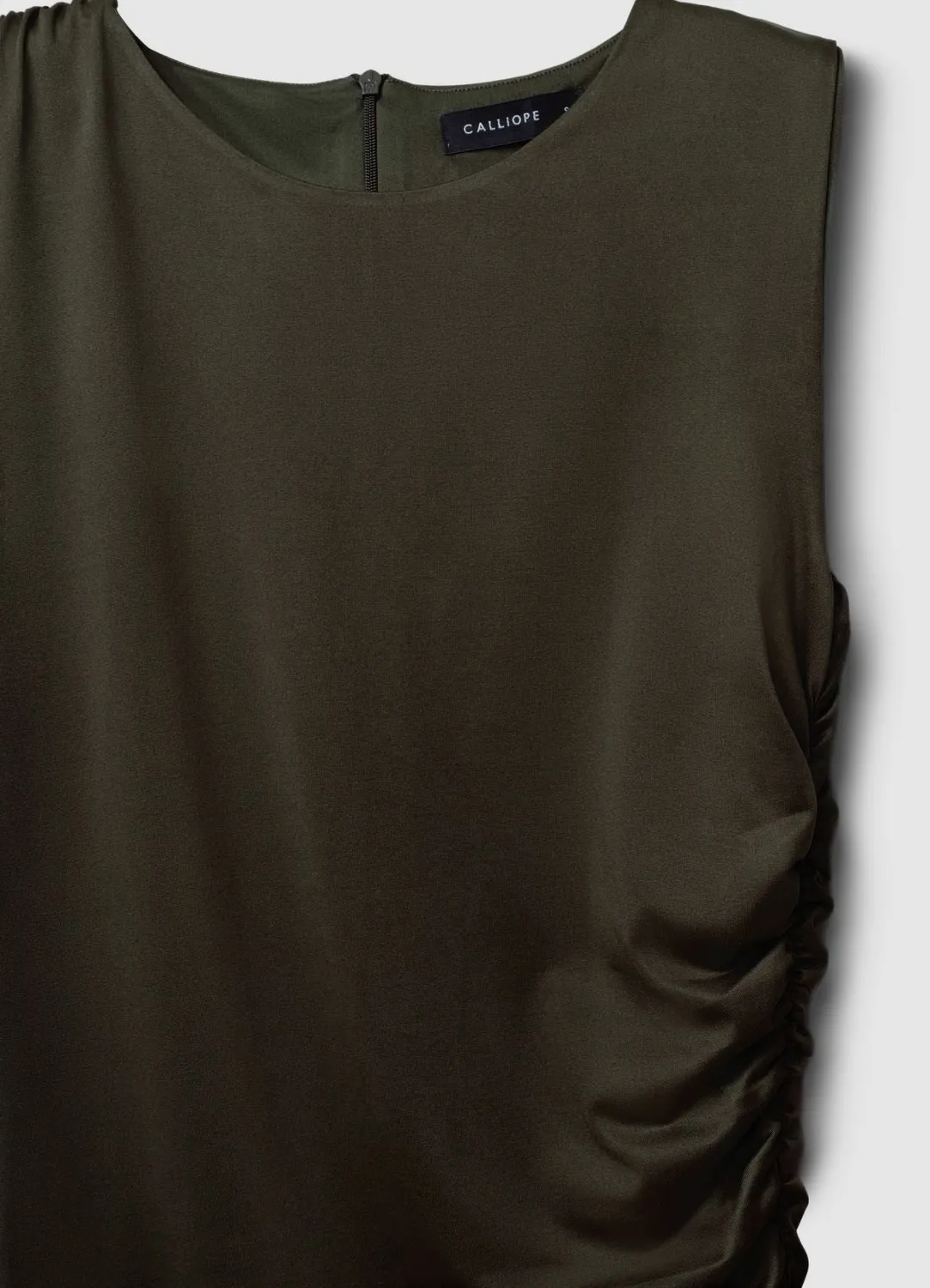 Calliope froncer minirobe femme stretch uni