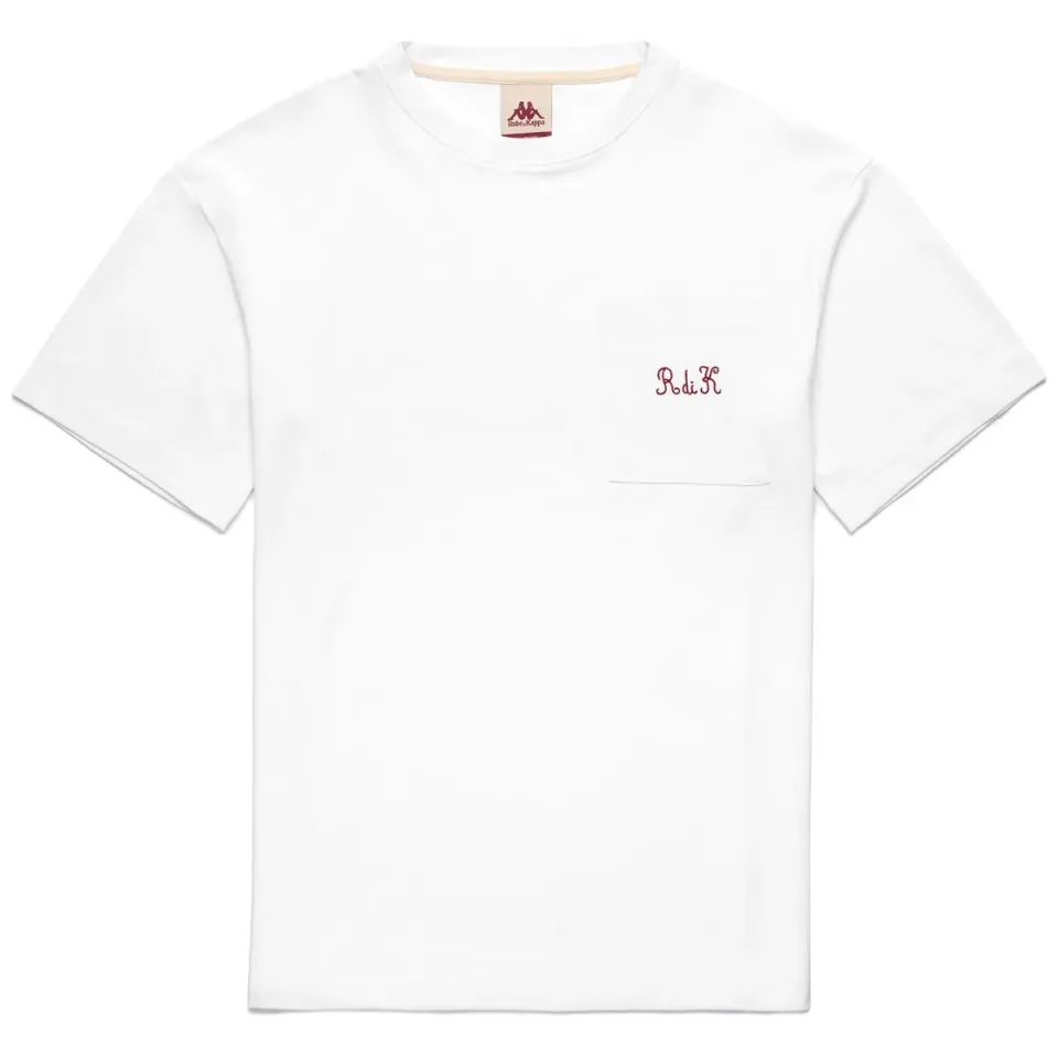 Robe di Kappa Mirfak t-shirt unisexe blanc poche coton