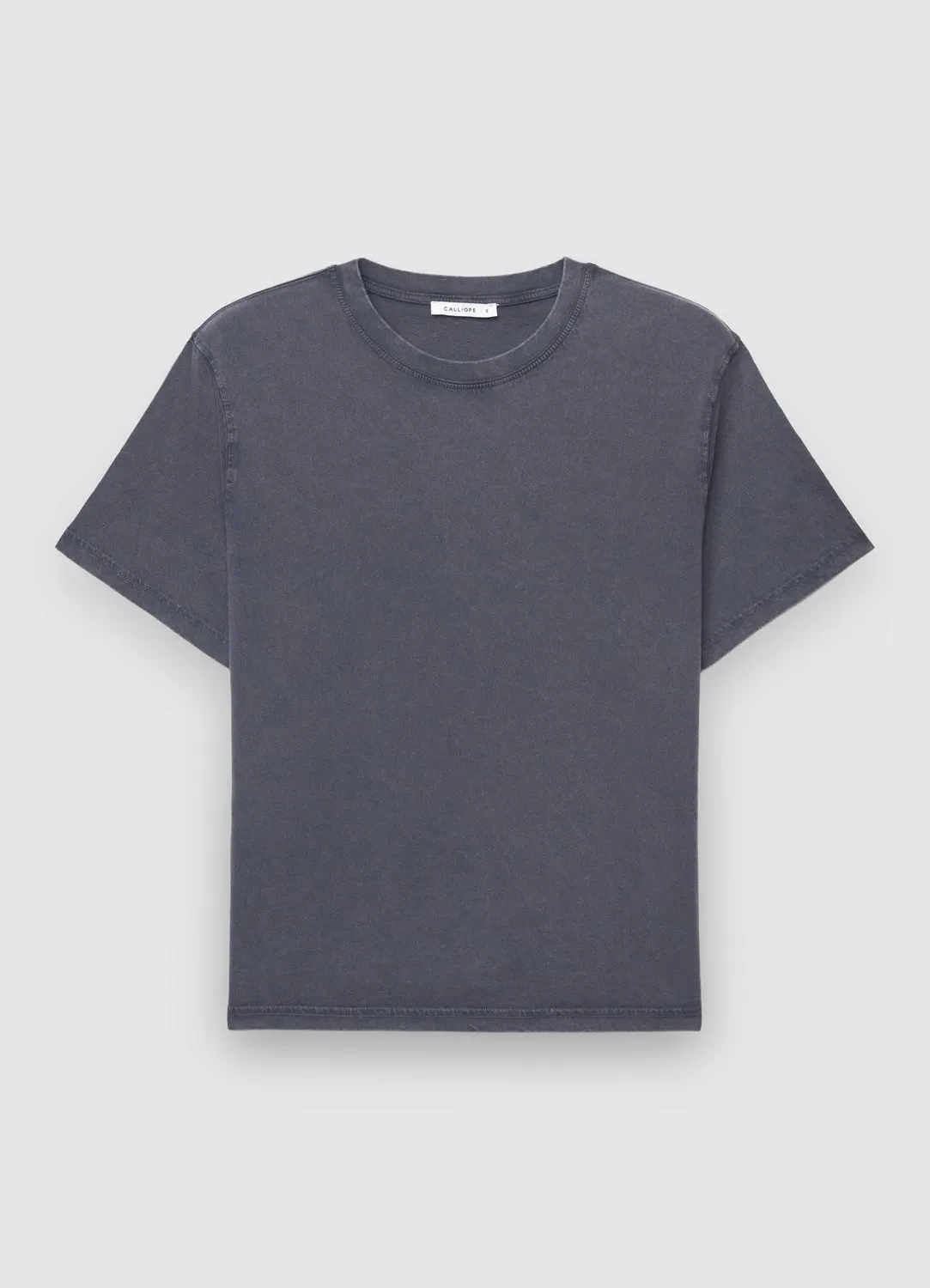 Calliope t-shirt femme col rond manches courtes unie