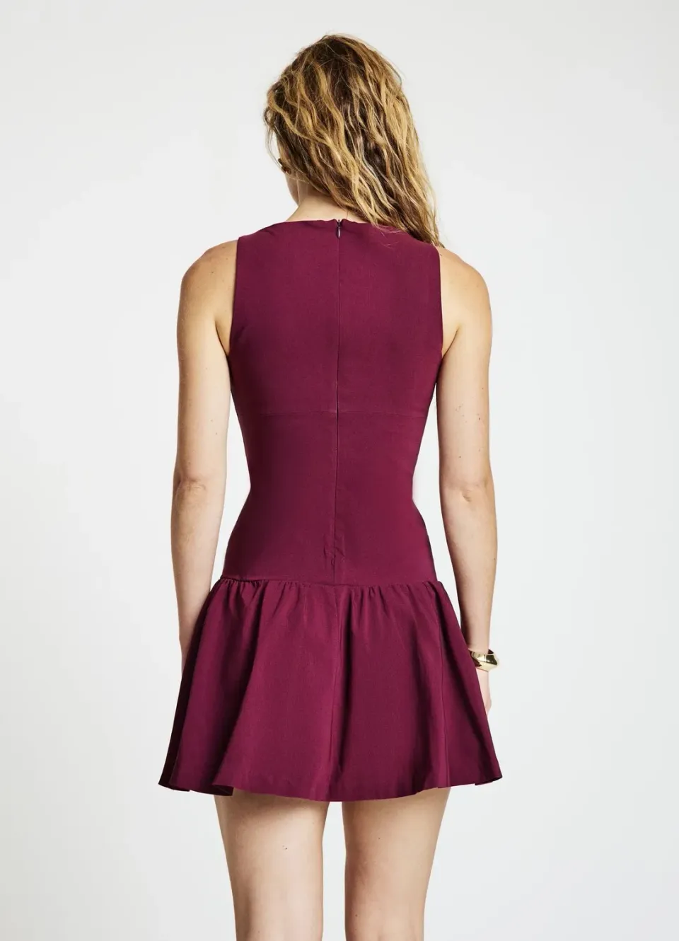 Calliope Atelier robe volants nœuds femme unie