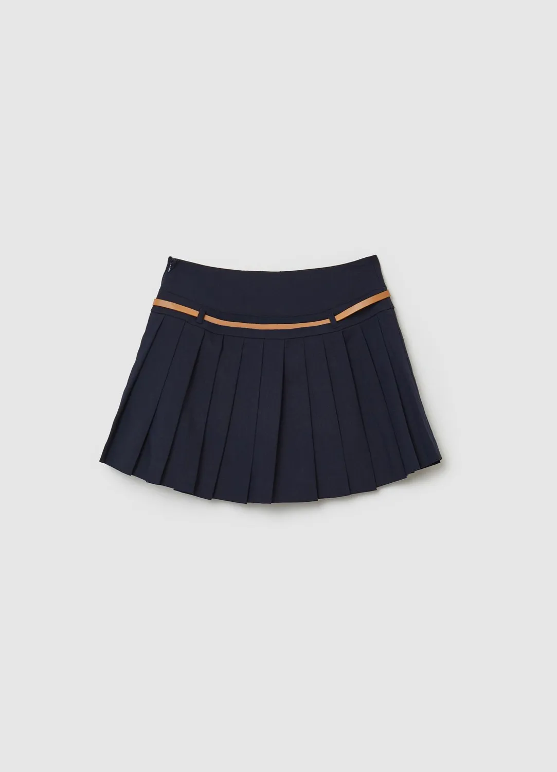 Calliope Jupe-short plissée femme avec ceinture