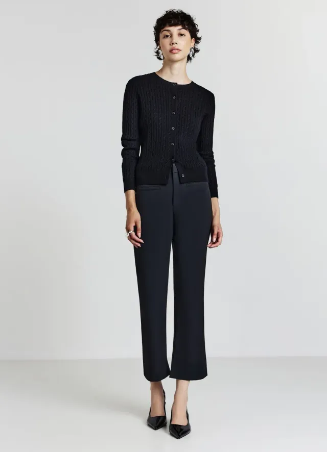 Calliope Cardigan gilet torsades à boutons femme