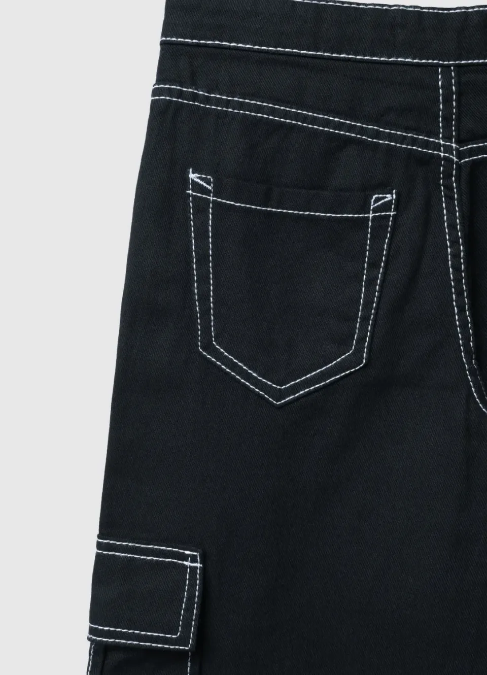 Calliope Cargo Pantalon Fille Wide Leg Poches