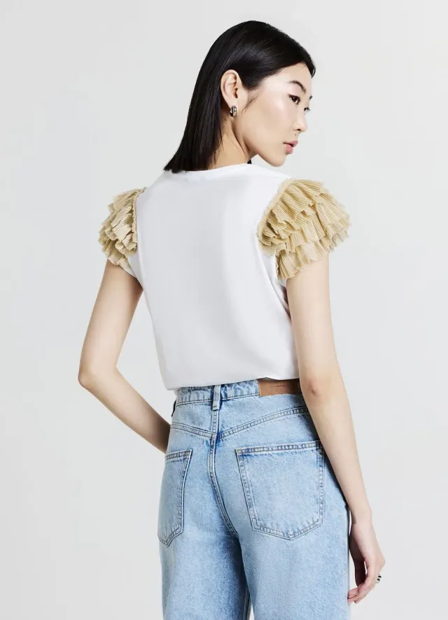 Calliope T-shirt coton femme tulle taille L