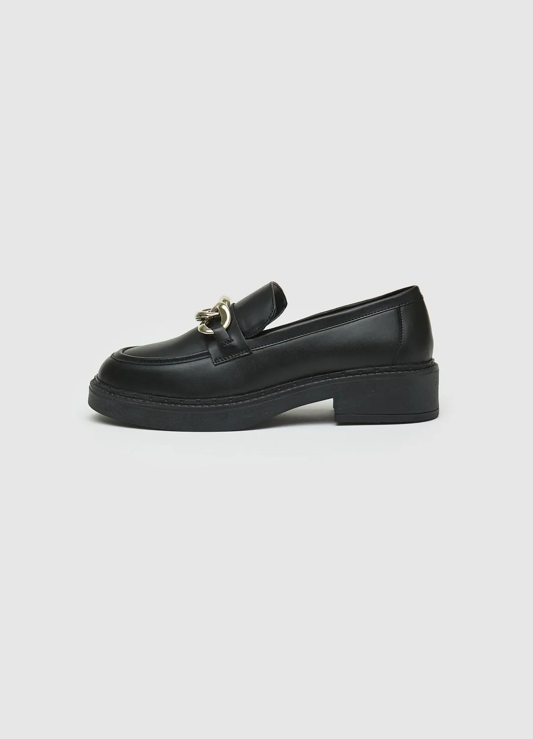 Calliope mocassins femme chaîne bout rond