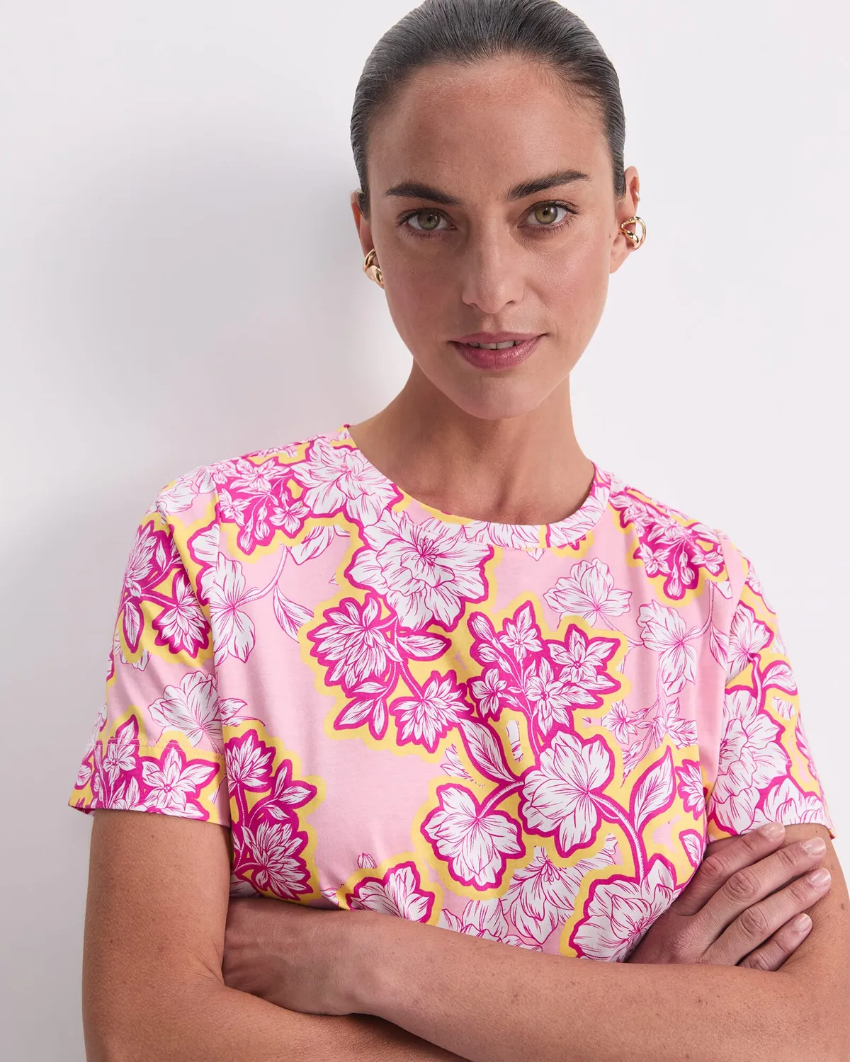 Sportscraft Fleur t-shirt coton motif floral femme