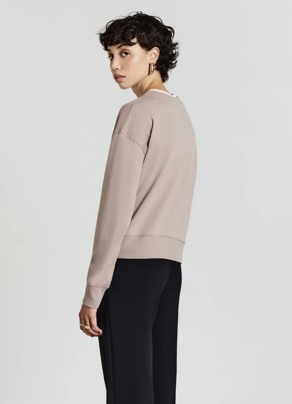 Calliope sweat col rond femme basic uni