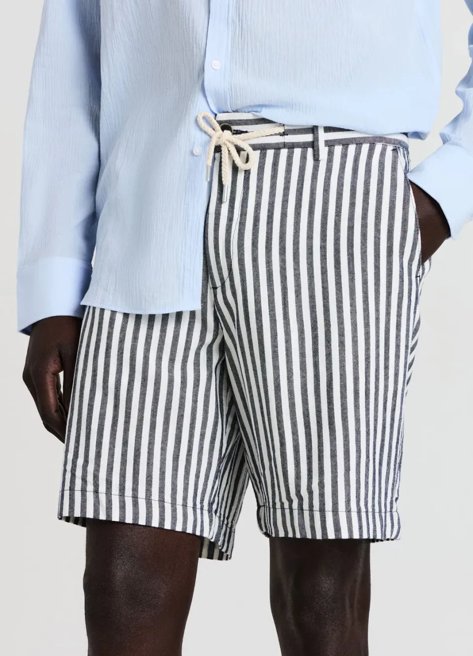 Calliope bermuda homme rayé à cordon taille 48