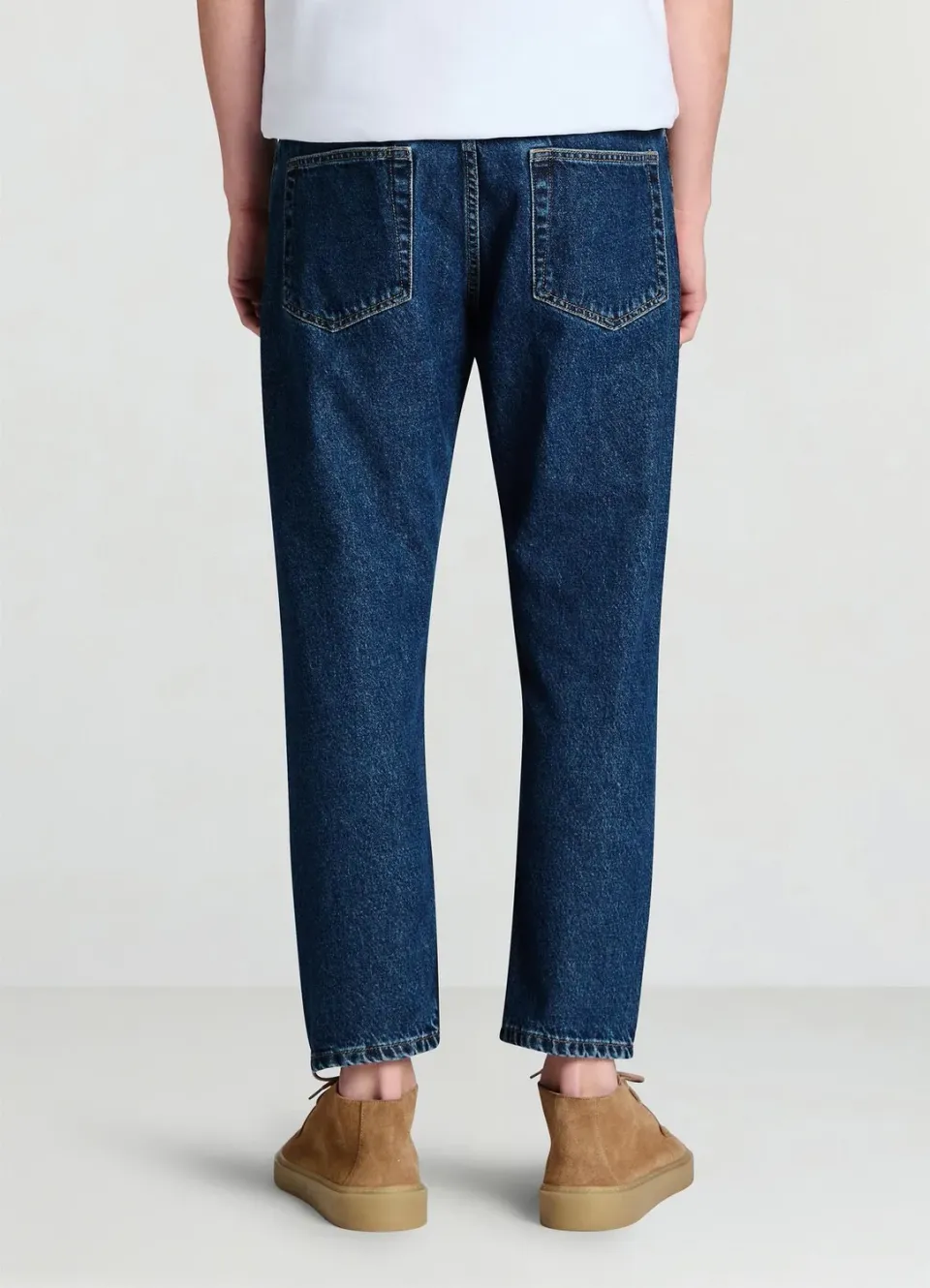 Calliope jean cropped homme droit délavé