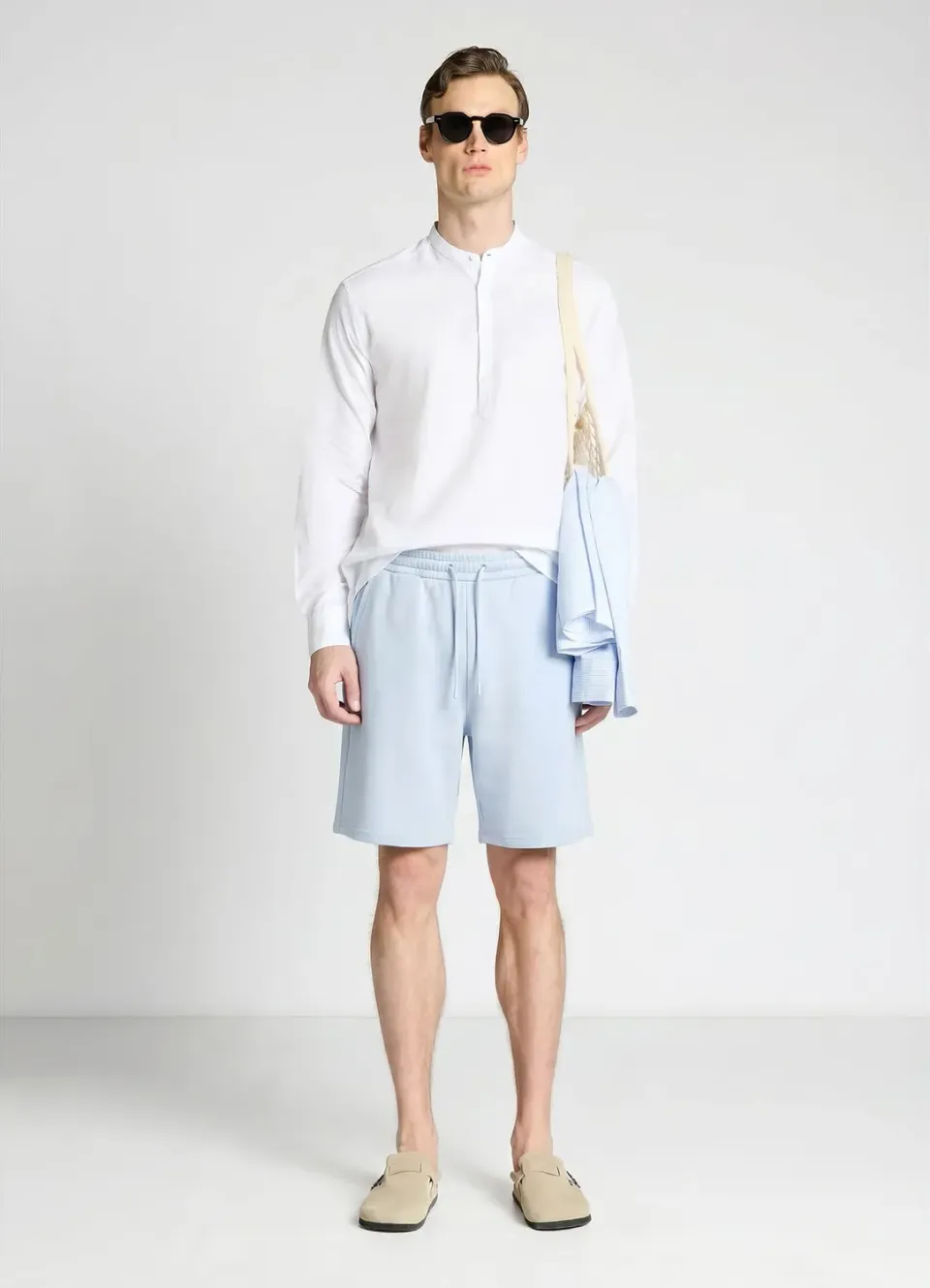 Calliope short jogging homme L uni à cordon