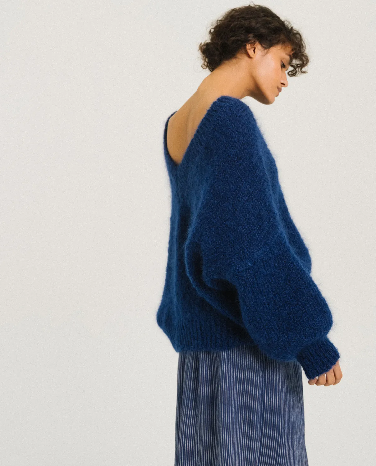 TINSELS FRIME pull MYOSOSTIS mohair col V