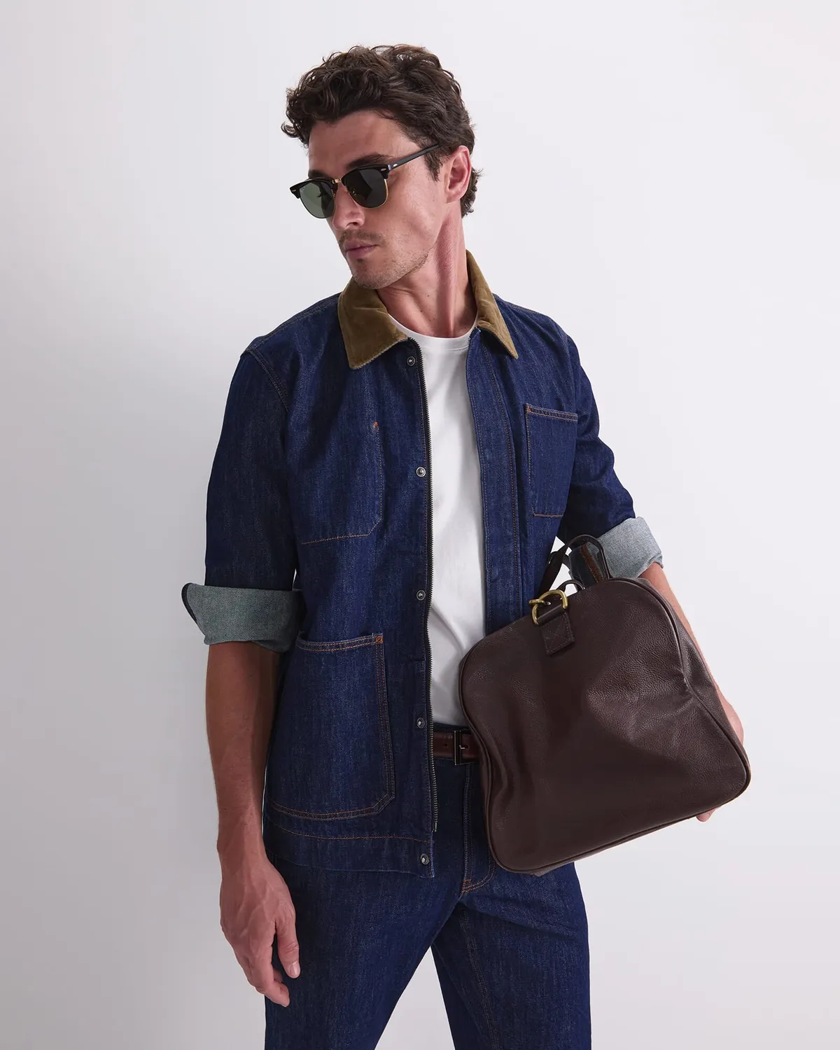 Sportscraft Denim Chore veste jean indigo homme