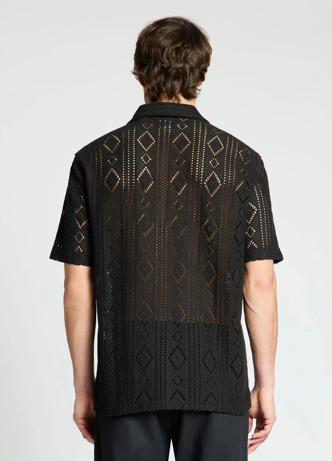 Calliope chemise bowling homme ajourée ethnique