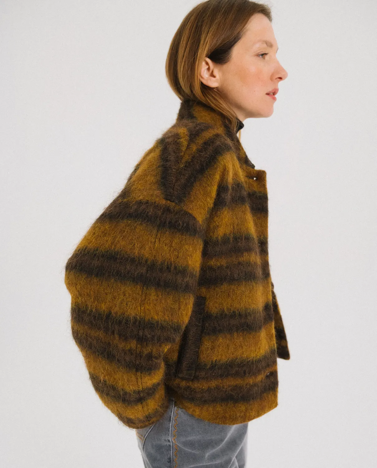 Tinsels Destiny blouson laine rayé Harry