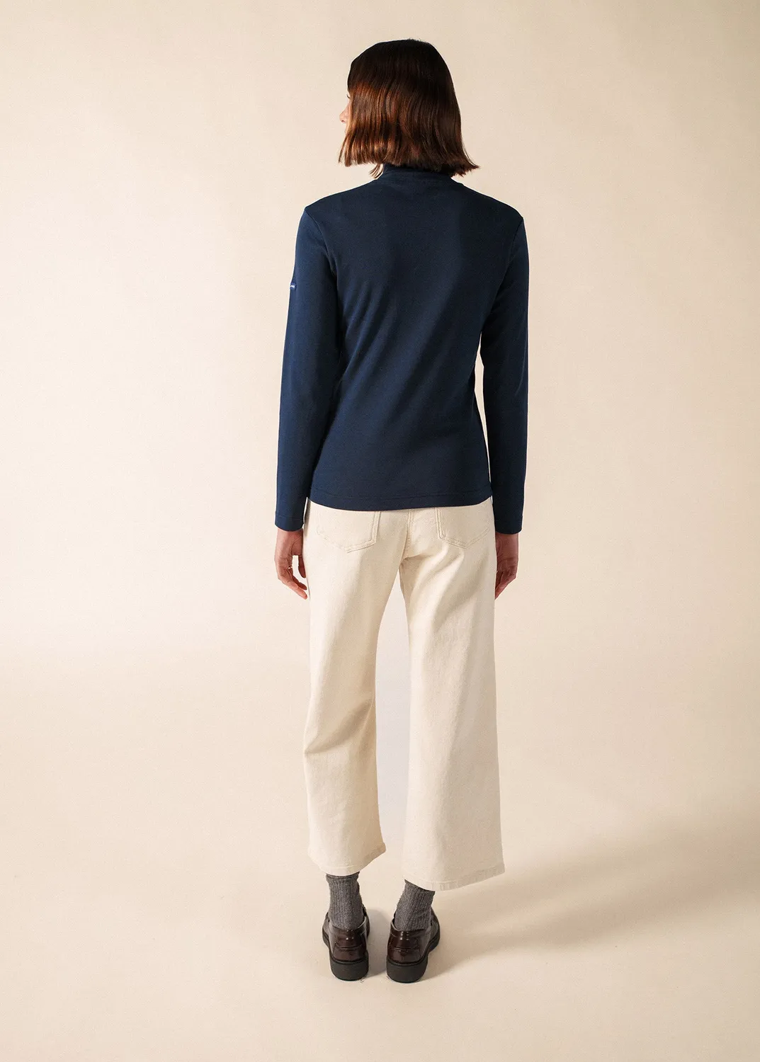 Saint James Célina sous-pull marine coton