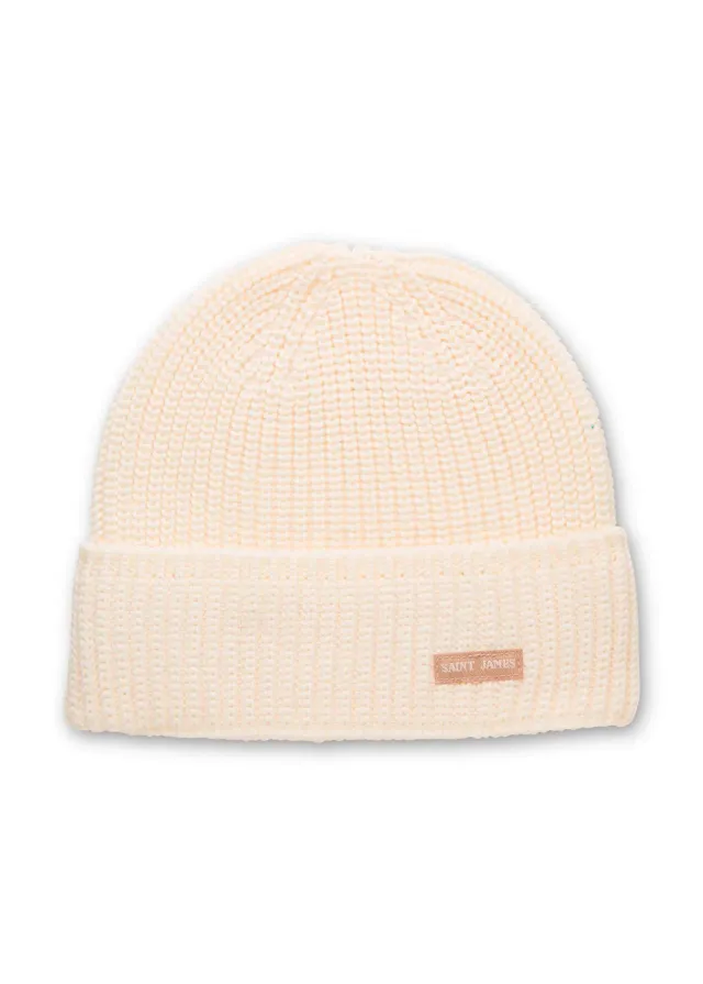 Saint James Canot bonnet laine écume taille unique