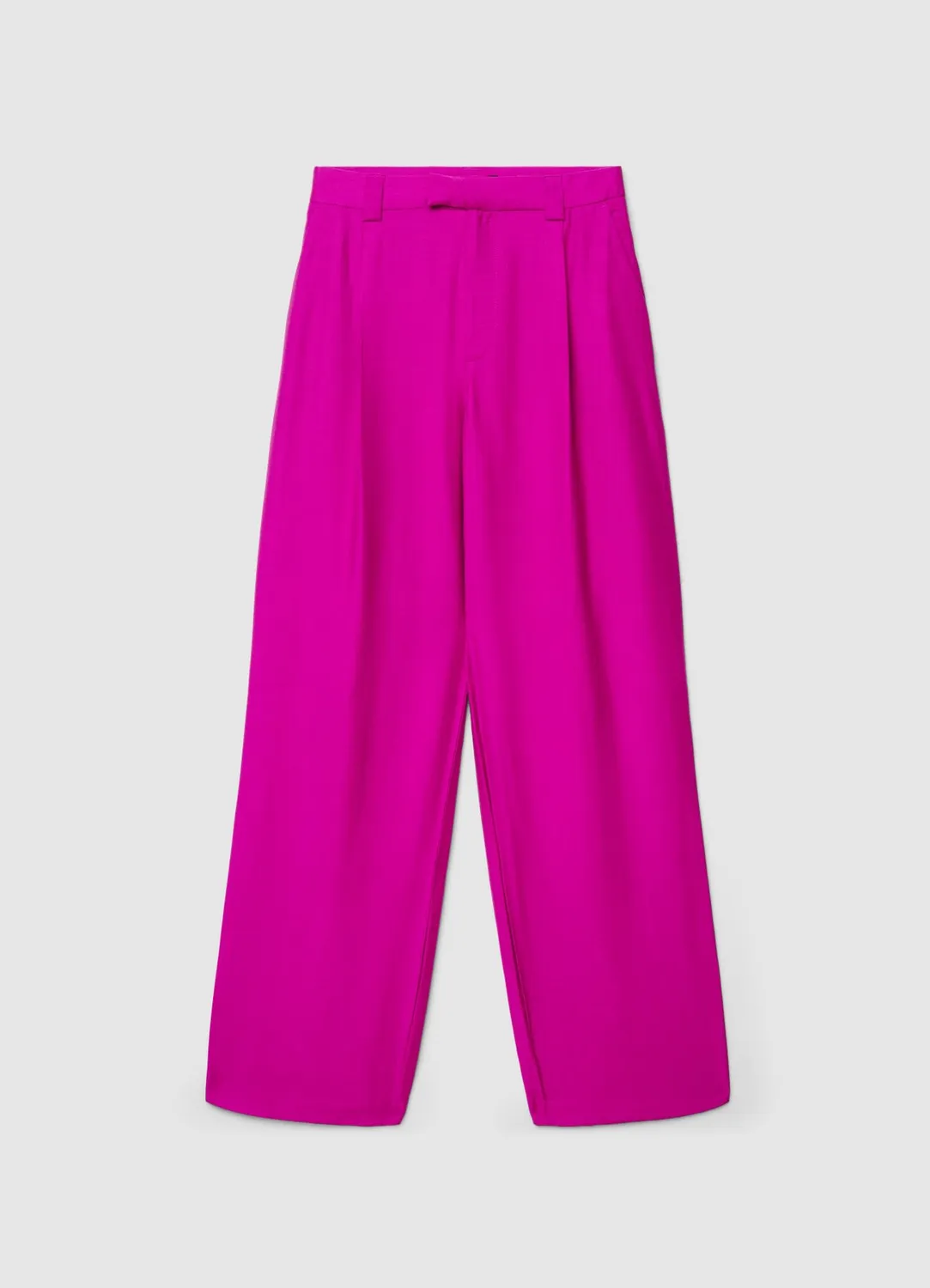Calliope pantalon palazzo femme plissé taille haute