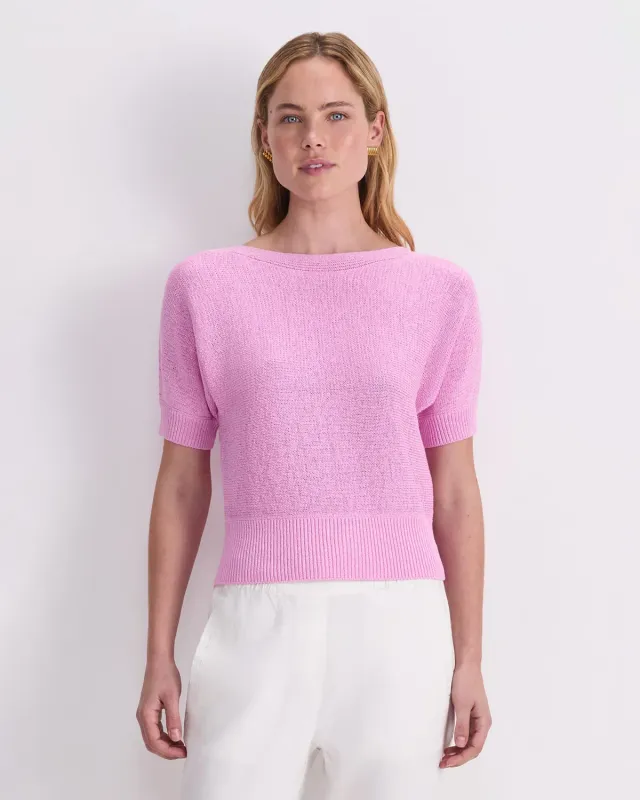 Sportscraft Josie Tape Yarn tee maille XXS col bateau