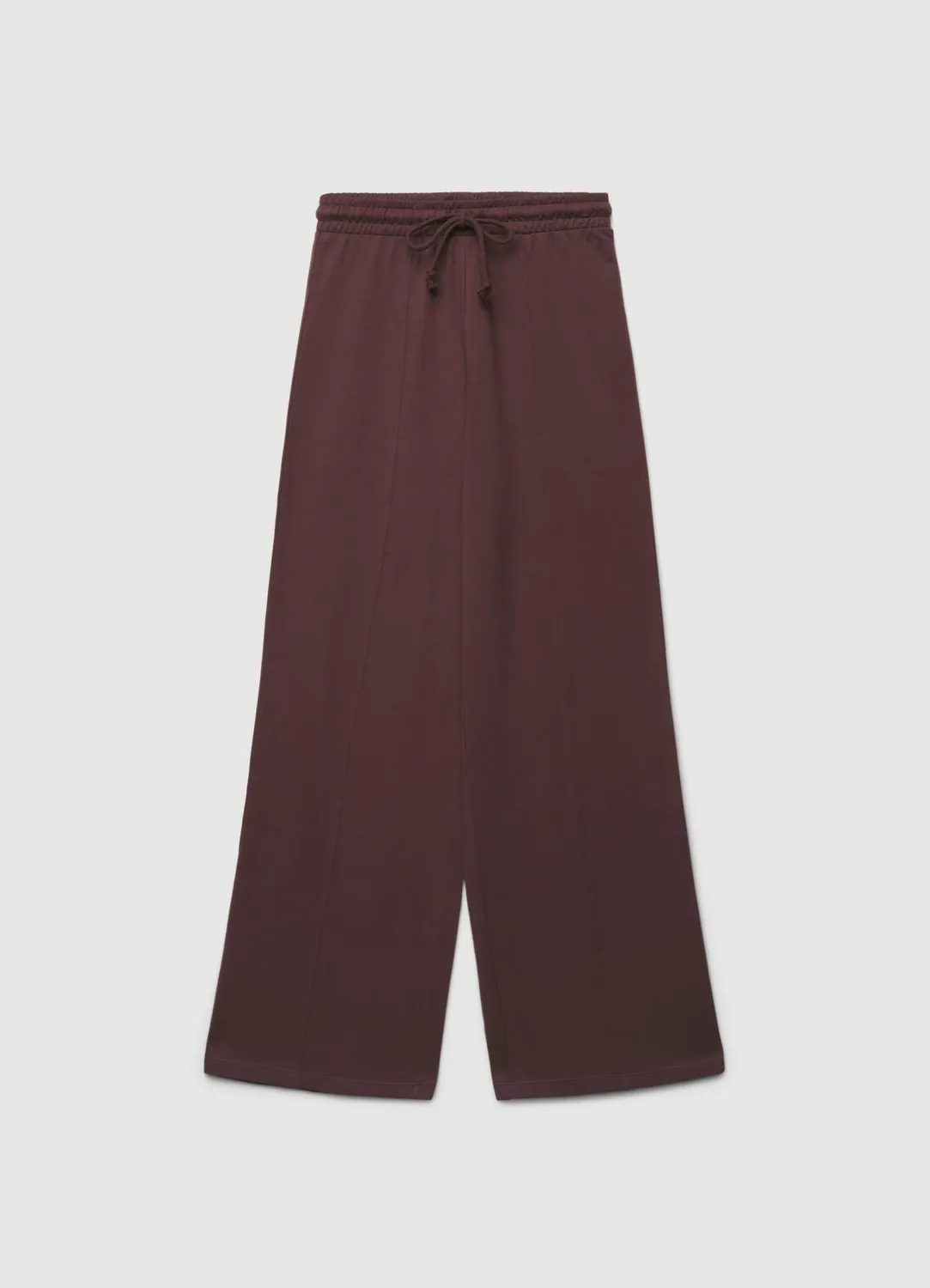 Calliope Palazzo pantalon jogging taille haute uni femme