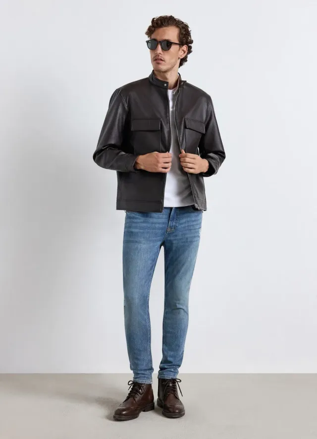 Calliope jean skinny homme déchiré délavé