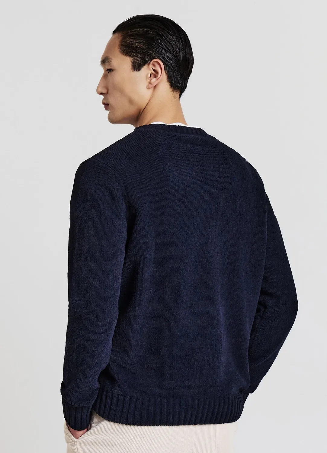 Calliope Maglia Chenille pull homme col rond
