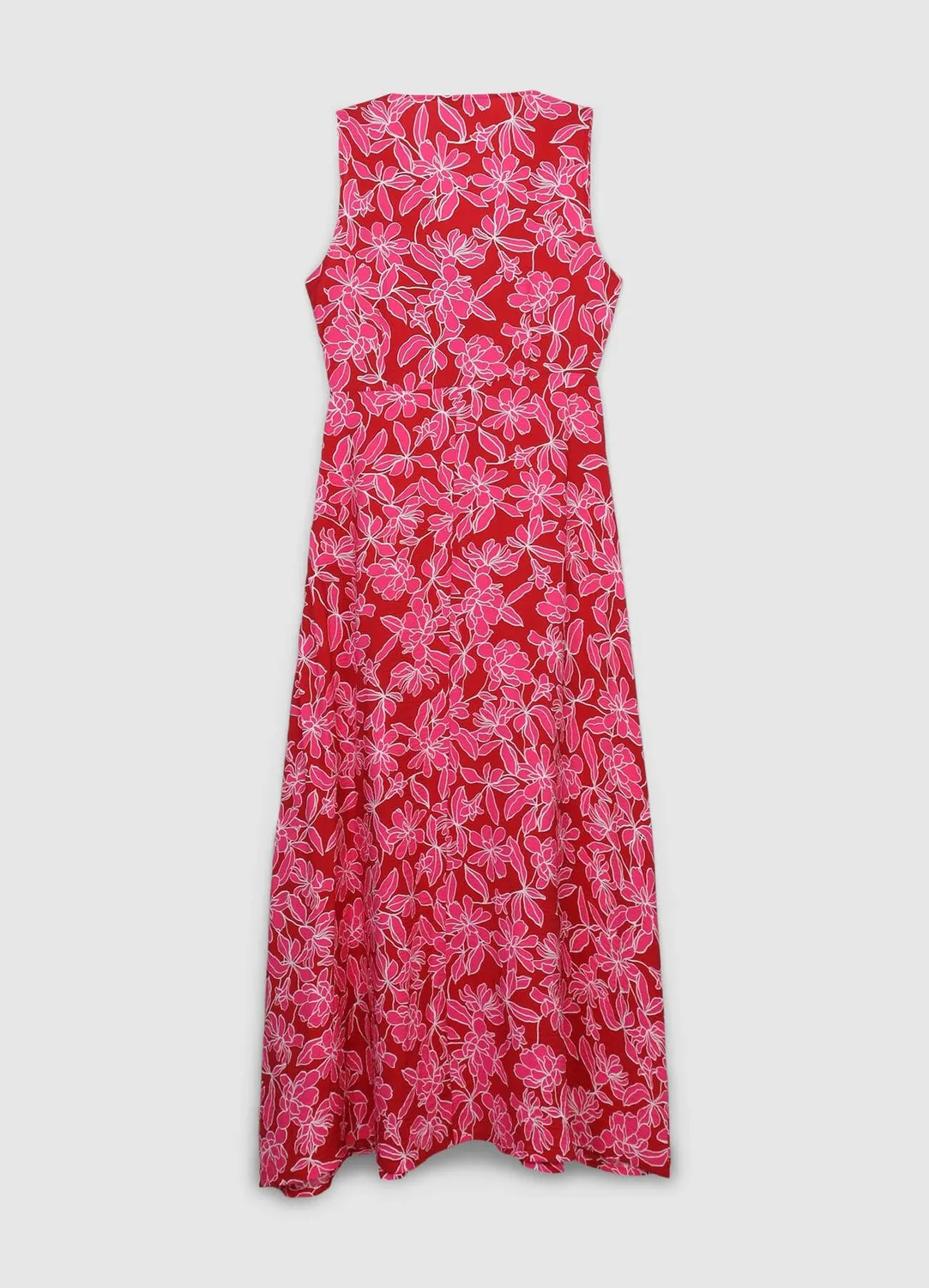 Calliope robe longue femme nœud fleurs sans manches