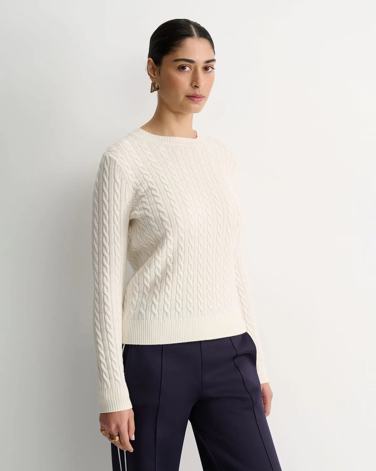 SportsCraft Baby Cable pull laine mérinos femme