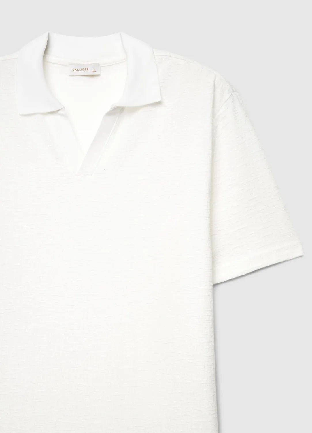 Calliope t-shirt col polo maille homme coupe droite