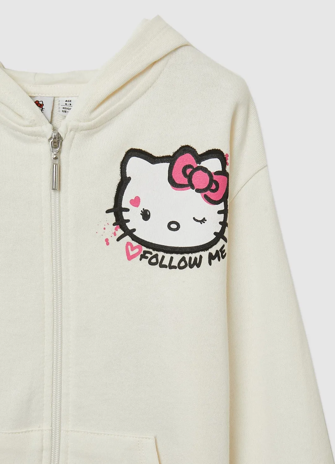 Calliope Sweat Hello Kitty fille capuche zippé poches