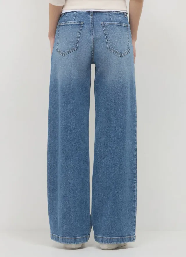 Calliope jean wide leg femme taille haute