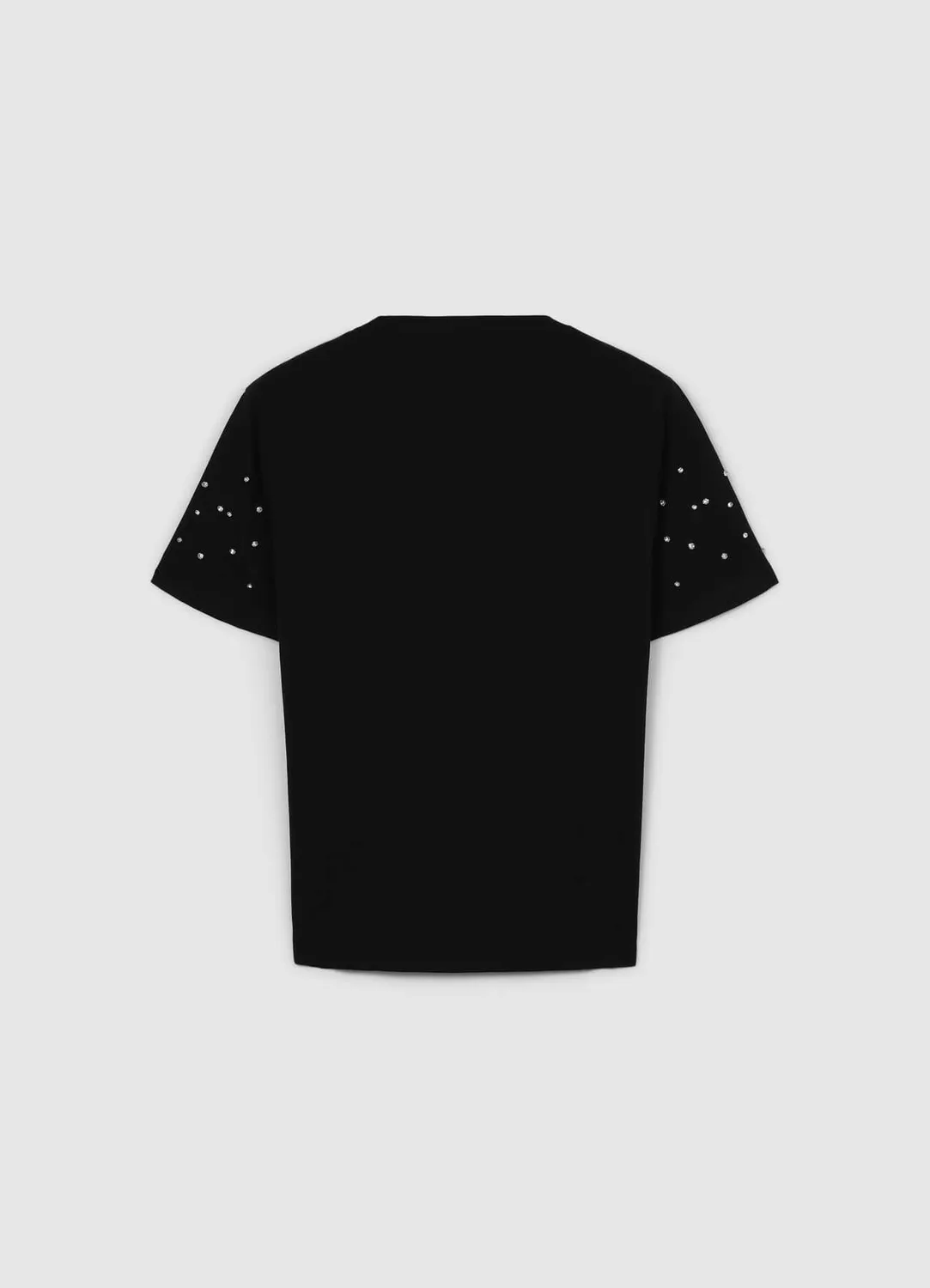 Calliope t-shirt strass femme coton manches courtes